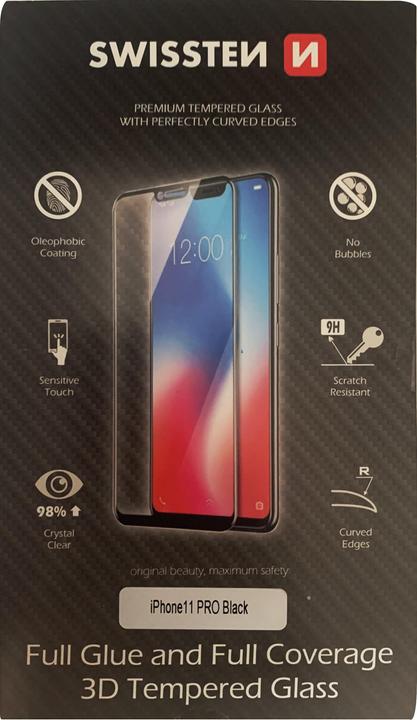 Produktbild Swissten Ultra Durable 3D Full Glue Glass (1 Stück, Apple iPhone 11 Pro)