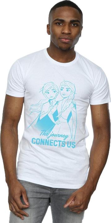 Immagine prodotto Disney Frozen 2 Elsa and Anna The Journey Connects Us Maglietta Uomo (M)