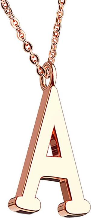Produktbild Star Piercing Kette rosegold Anhänger Buchstabe A (ohne Messing, Chirurgenstahl 316L)