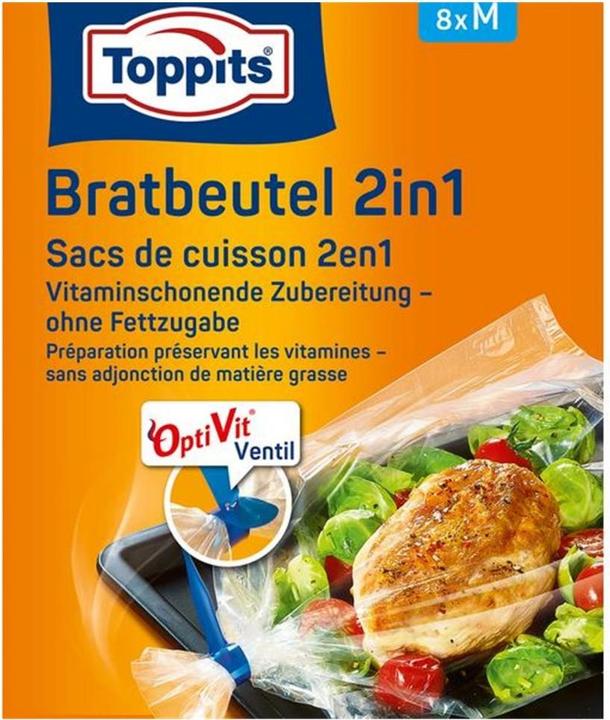 Produktbild Toppits Bratbeutel 2in2 (8 x)