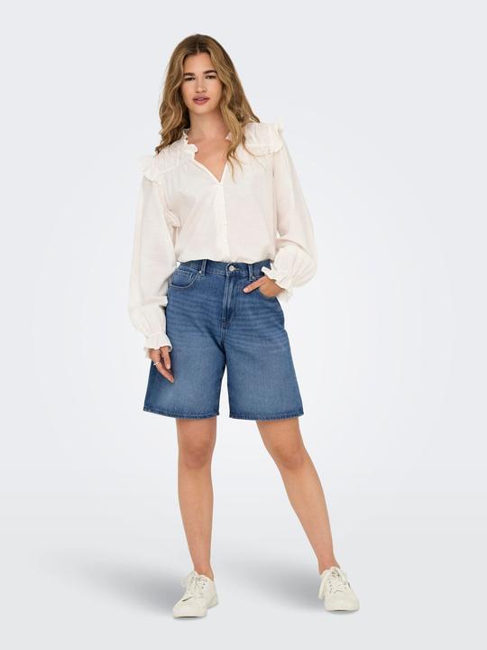 Actual product image Only ONLHOPE Hohe Taille Weiter Beinschnitt Jeans-Shorts Jeans-Shorts (L)