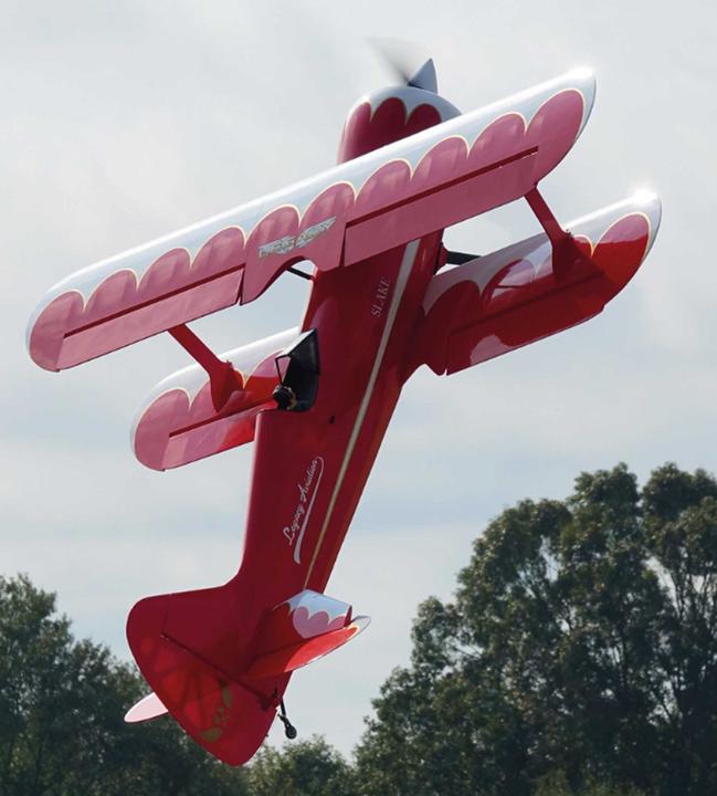 Actual product image Extremeflight-RC Muscle Bipe 85" Red ARF Muscle Bipe 85" Red ARF radial engine version!