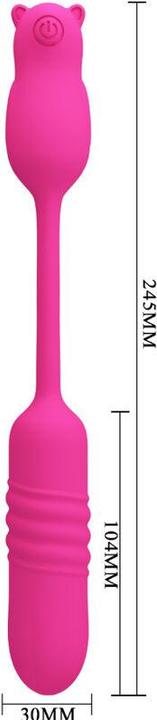 Actual product image Pretty Love Pink Silicone Vibrating Bullet
