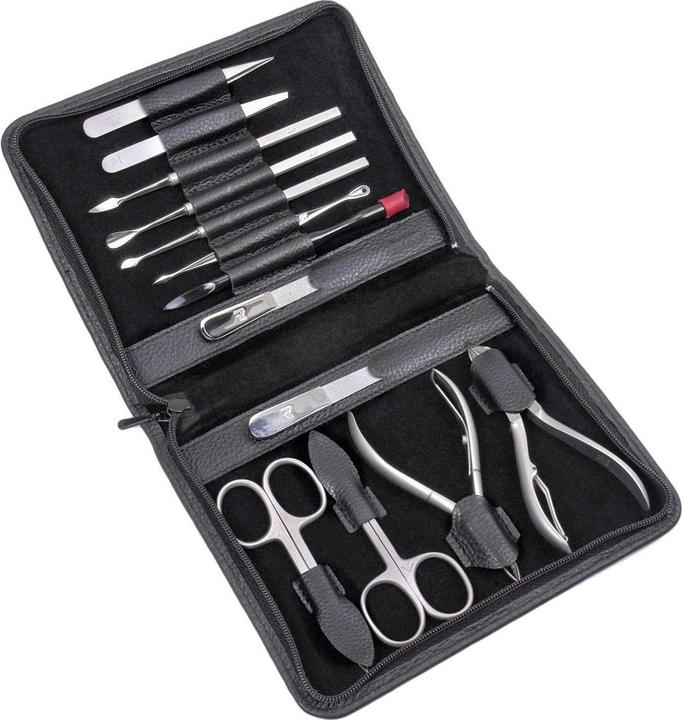Actual product image Sacher TR800R.1504 - 13-piece manicure case Manicure set black (leather)
