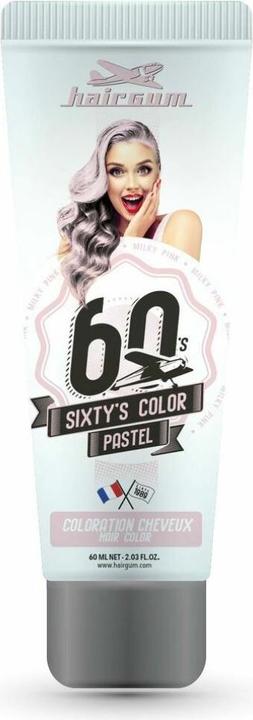 Hairgum SIXTY'S COLOR hair color #milky pink 60 ml (Milky Pink)