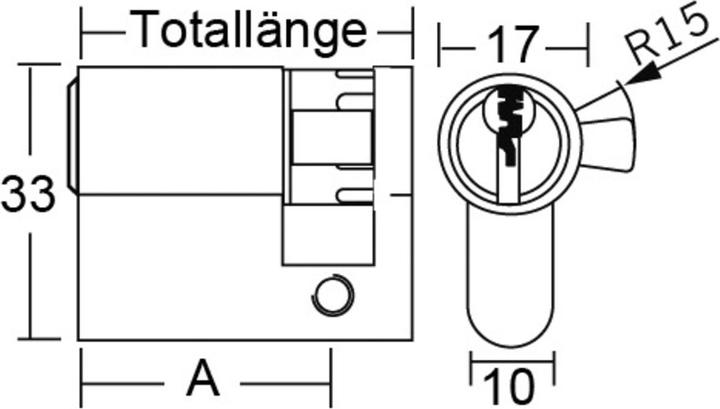 Actual product image Winkhaus Profile half cylinder Xpert 02 (Profile cylinder)