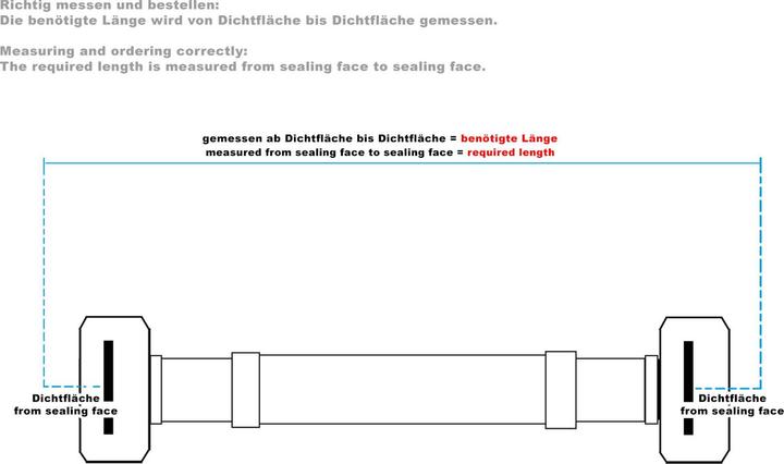 Produktbild XPOtool Flexschlauch 300mm DN8 Panzerschlauch 3/4"  AG 26,44mm 3/8"  ÜM 14,95mm