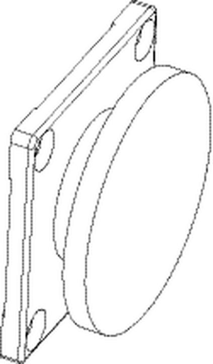 Actual product image Geze Mag Plate Type C Spring115954Compo 115954 (Indoor)
