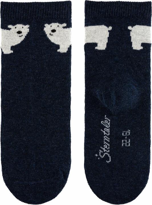 Produktbild Sterntaler Socken 3er Set Eisbär Tintenblau Mélange Gr. 30 (3er Pack, 30)