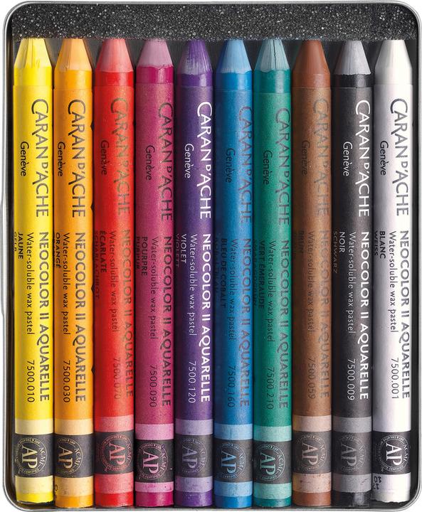 Produktbild Caran d'Ache Neocolor II Aquarelle Metallschachtel (Multicolor, 10 x)