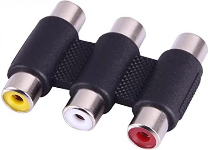 Produktbild PowerGuard Cinch 3-Fach Kupplung Adapter Video Sound