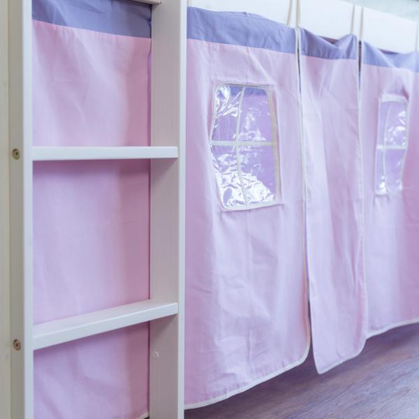 Immagine prodotto Homestyle4u Letto a soppalco Letto da gioco Letto per bambini con scala (90 x 200 cm)