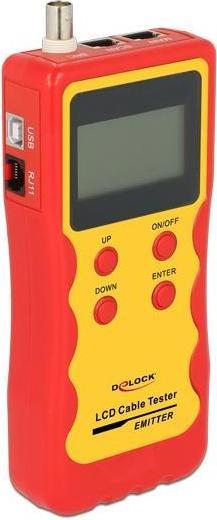 Produktbild Delock LCD Kabeltester RJ45 / RJ12 / BNC / USB