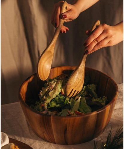 Actual product image Esmée 2-teiliges Salatbesteck aus Akazienholz, 26 x 7 cm (Salad servers)