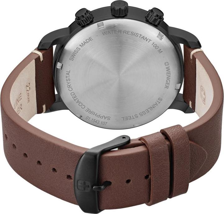Immagine prodotto Wenger Attitudine Chrono (Orologio da polso analogico, Cronografo, Fatto in Svizzera, 44 mm)