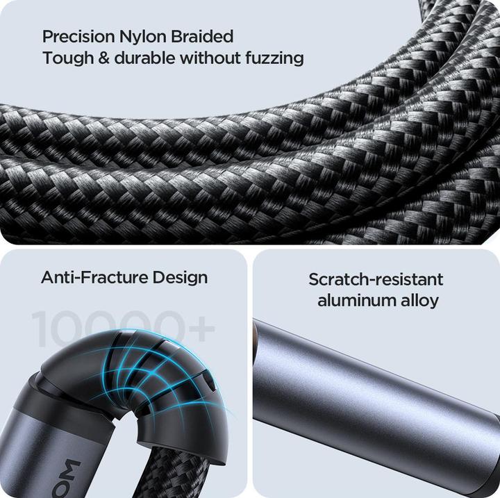 Productafbeelding Joyroom USB-C naar 3,5 mm AUX-kabel, 1,2 m - Zwart (1.20 m, 3,5 mm aansluiting (AUX))