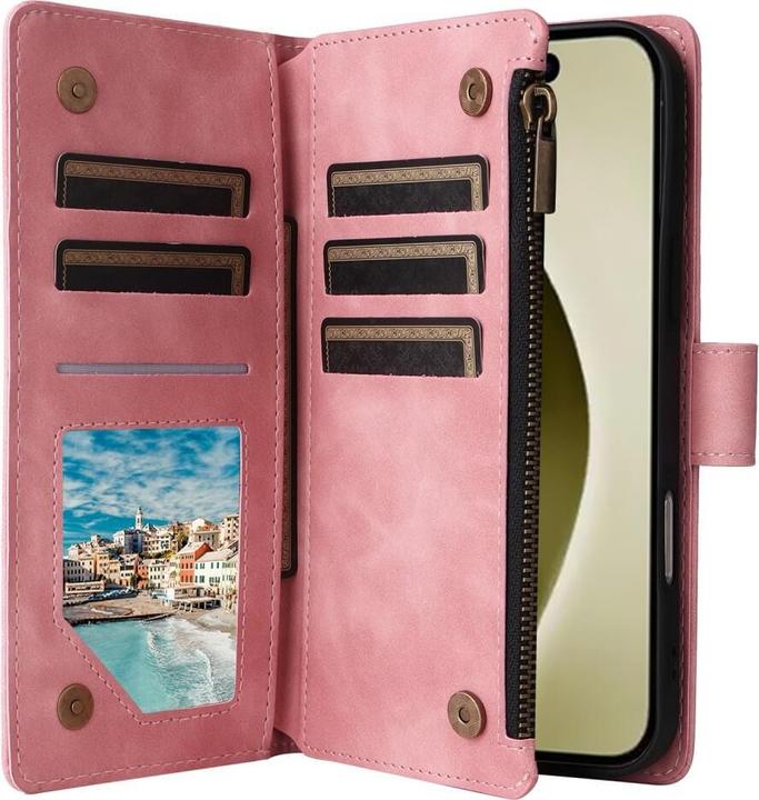 Immagine prodotto Cover-Discount iPhone 16 Pro - Custodia a portafoglio con cordino (Apple iPhone 16 Pro)