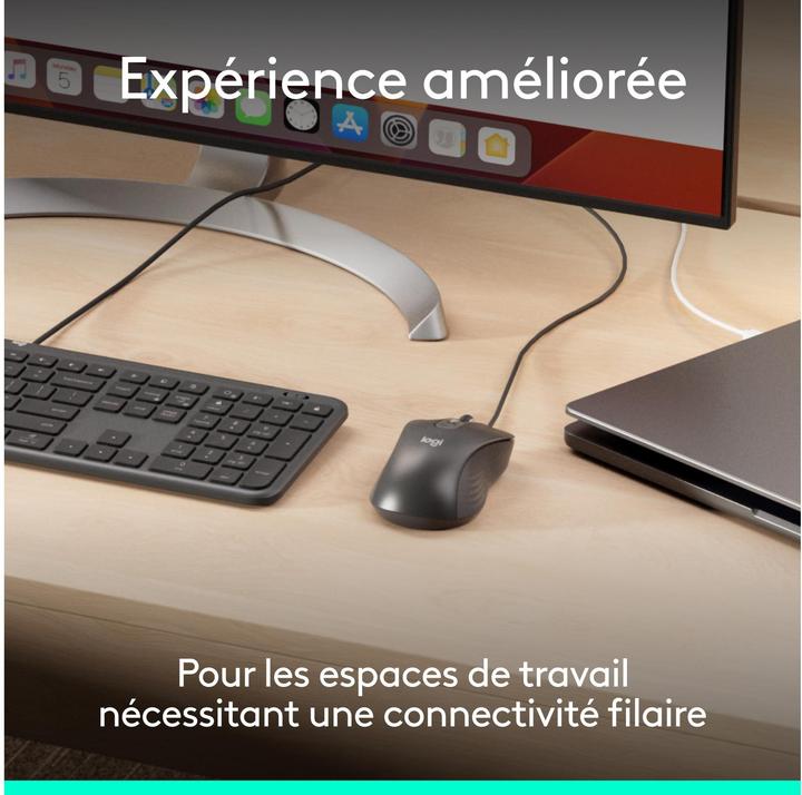 Actual product image Logitech LOGI Wired Mouse M520 for Business, Wired Mouse (Cable)