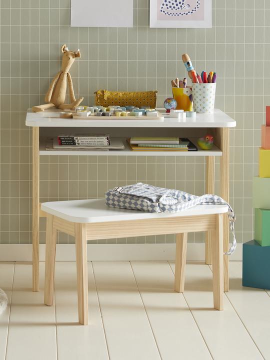 Produktbild Vertbaudet Set: Kinderschreibtisch & Hocker SCHULBANK, Vorschule
