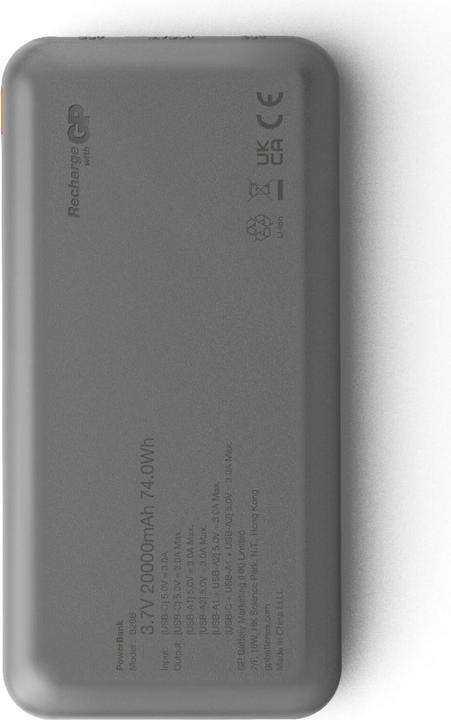 Image du produit GP Batteries GP PowerBank série B+ 20000 mAh noir (20000 mAh)