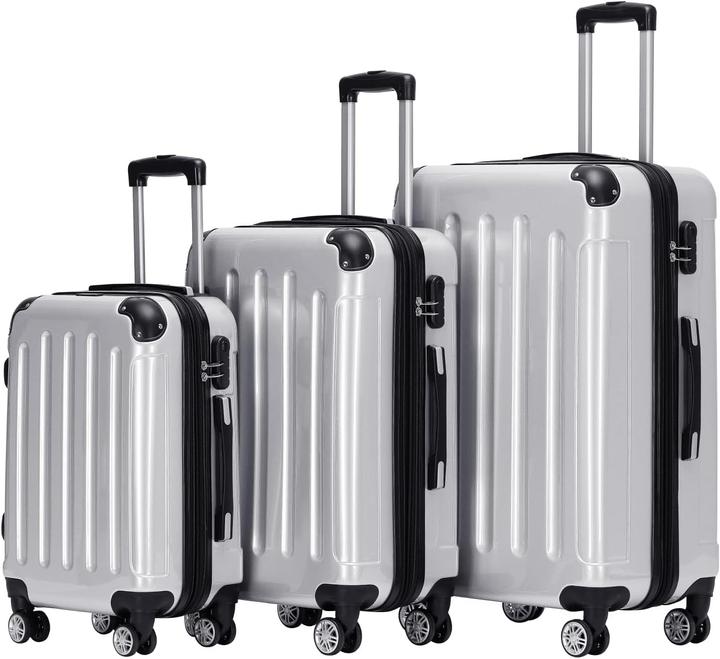 Produktbild Beibye 3-tlg. Hartschalenkoffer-Set (Handgepäck (bis 50l), M (50 - 90l), XL (ab 115l))