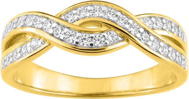 Produktbild Lara Vergoldeter RING - BICOLOR - ZIRKONIA - GR. 54 (54)