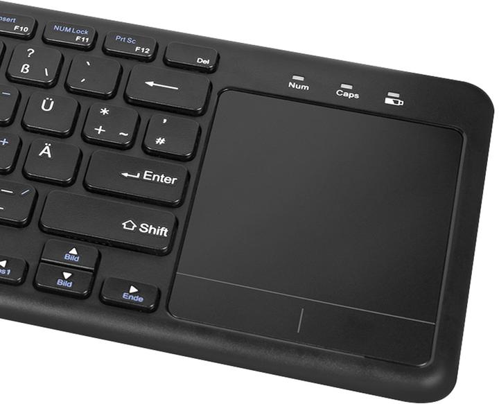 Produktbild LogiLink Tastatur Wireless mit Touchpad, 2,4 GHz, schwarz (DE, Kabellos)
