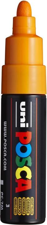 Actual product image Posca Marker PC-7M round tip (Yellow, 5.50 mm, 1 x)