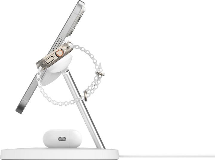 Produktbild Belkin BOOST CHARGE PRO Qi2 3in1 magn.Ladestat.15W ws. WIZ032kqWH (15 W)