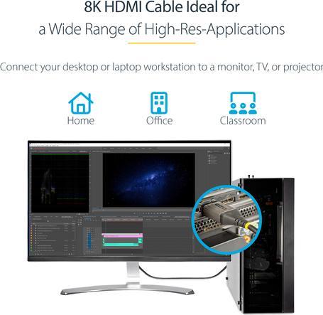 Produktbild StarTech HDMM21V2M HDMI-Kabel HDMI Typ A (Standard) (2 m, HDMI)