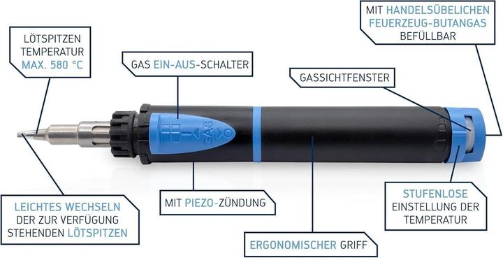 Actual product image Kurtz Ersa Independent 75 gas soldering iron