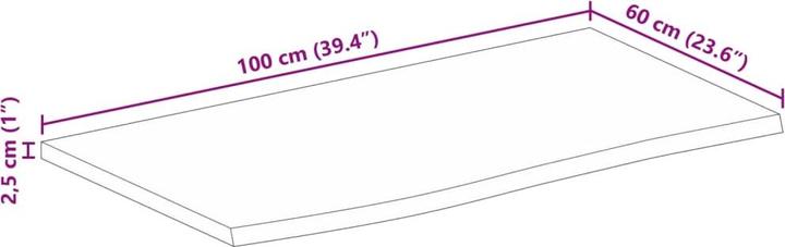 Immagine prodotto VidaXL Tosca (100 x 60 x 2,5 cm)