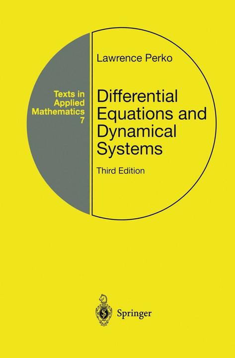 Actual product image Differential Equations and Dynamical Systems (English, Lawrence Perko, 2013)