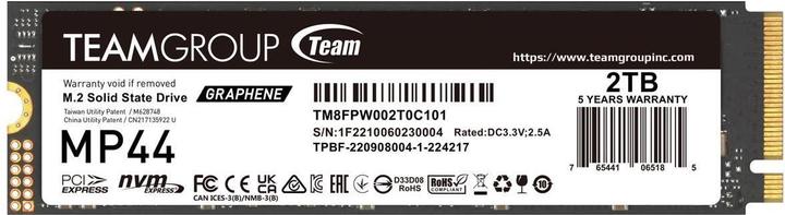 Produktbild Team Group MP44 (2000 GB, M.2 2280)