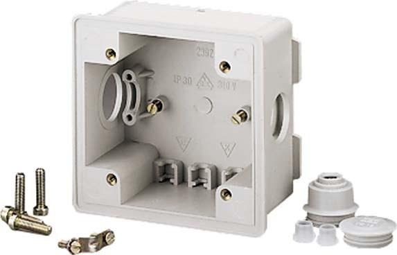 Actual product image Mennekes MEN 40369 Flush-mounted box with accessories for CEE surface-mounted socket outlets