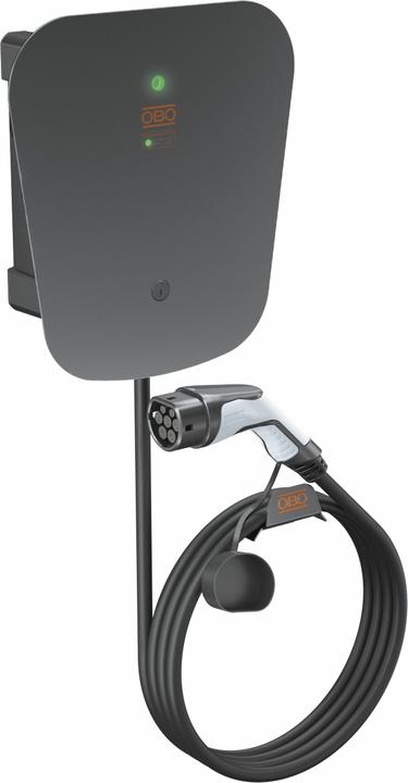 Produktbild OBO Bettermann Wallbox WB AC BL KS SPD Key Pro370x340x136 sw PC (Typ 2, 22 kW)