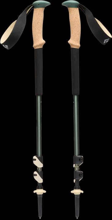 Produktbild Black Diamond Trekkingst?cke Trail Cork (gr?n/beige, 1 Paar, 100-140 cm) (140 cm)