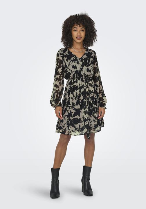 Produktbild JdY Normal geschnitten V-Ausschnitt Elastische Bündchen Kurzes Kleid Kleid (S)