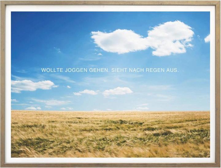 Immagine prodotto Trenddeko Voleva andare a correre...... (80 x 60 cm)