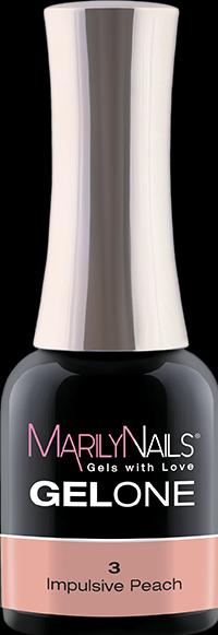 Produktbild Marily Nails GELONE – 03 Impulsive Peach (Impulsive Peach, UV-Gel Lack)