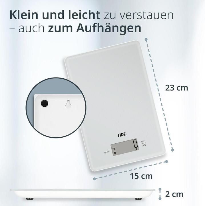 Produktbild ADE Küchenwaage Julia Hellgrau