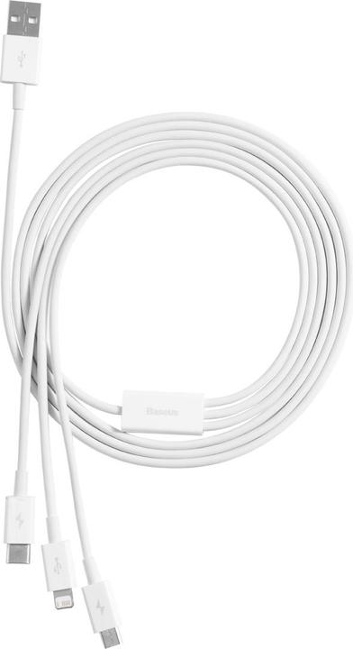 Produktbild Baseus 3 in 1 Multicharger USB-Cable (1.50 m, USB 2.0)