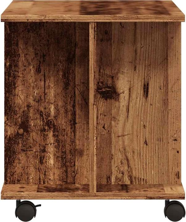 Actual product image VidaXL TV Regal TV Schrank Lowboard Fernsehtisch mit Rollen Altholz-Optik (80 x 40 x 45 cm)