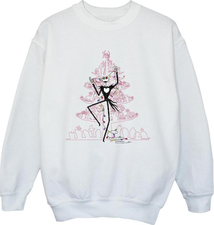 Produktbild Disney The Nightmare Before Christmas Tree Pink Sweatshirt Mädchen (152, 158)