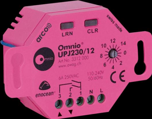 Image du produit Omnio Actionneur de store EnOcean 1 canal UPJ230/12 (Actionneur de volet)