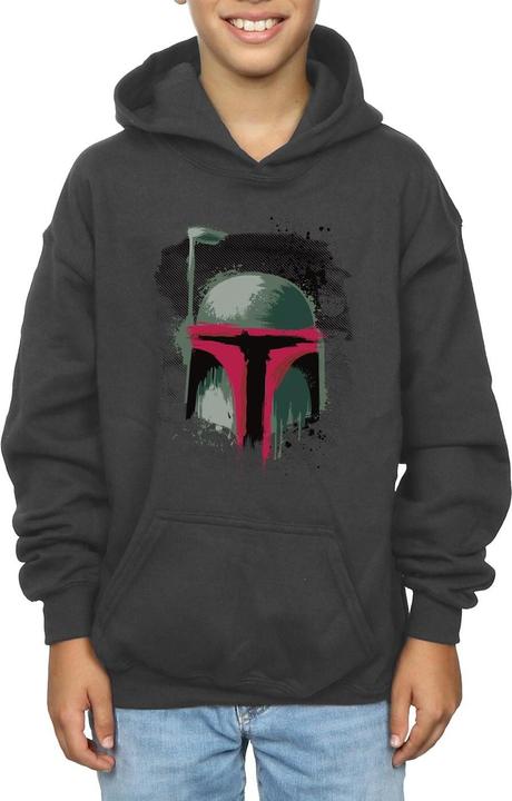 Immagine prodotto Star Wars Boba Fett Helmet Felpa con Cappuccio Ragazzi (140, 146)