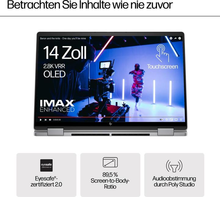 Image du produit HP Envy x360 14-fc0077ng (14", Intel Core Ultra 7 155U, 32 Go, 1000 Go, DE)