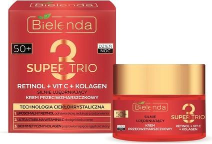 Bielenda Super Trio Retinol Vitamin C Collagen Firming Anti-Wrinkle 50 Cream 50ml (Körpercreme, 50 ml)