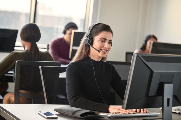 Actual product image Jabra Evolve2 30, MS Stereo Headset (Cable, USB-C)