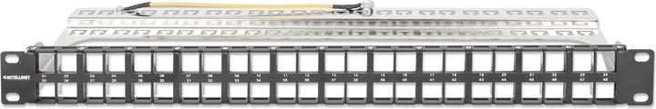 Actual product image Intellinet 48-port patch panel, shielded and unequipped, 1 U